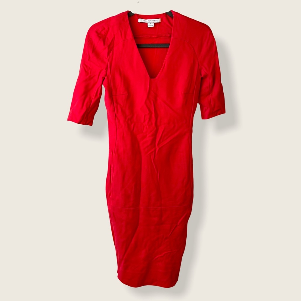 Diane Von Furstenberg V-Neck Mini Dress